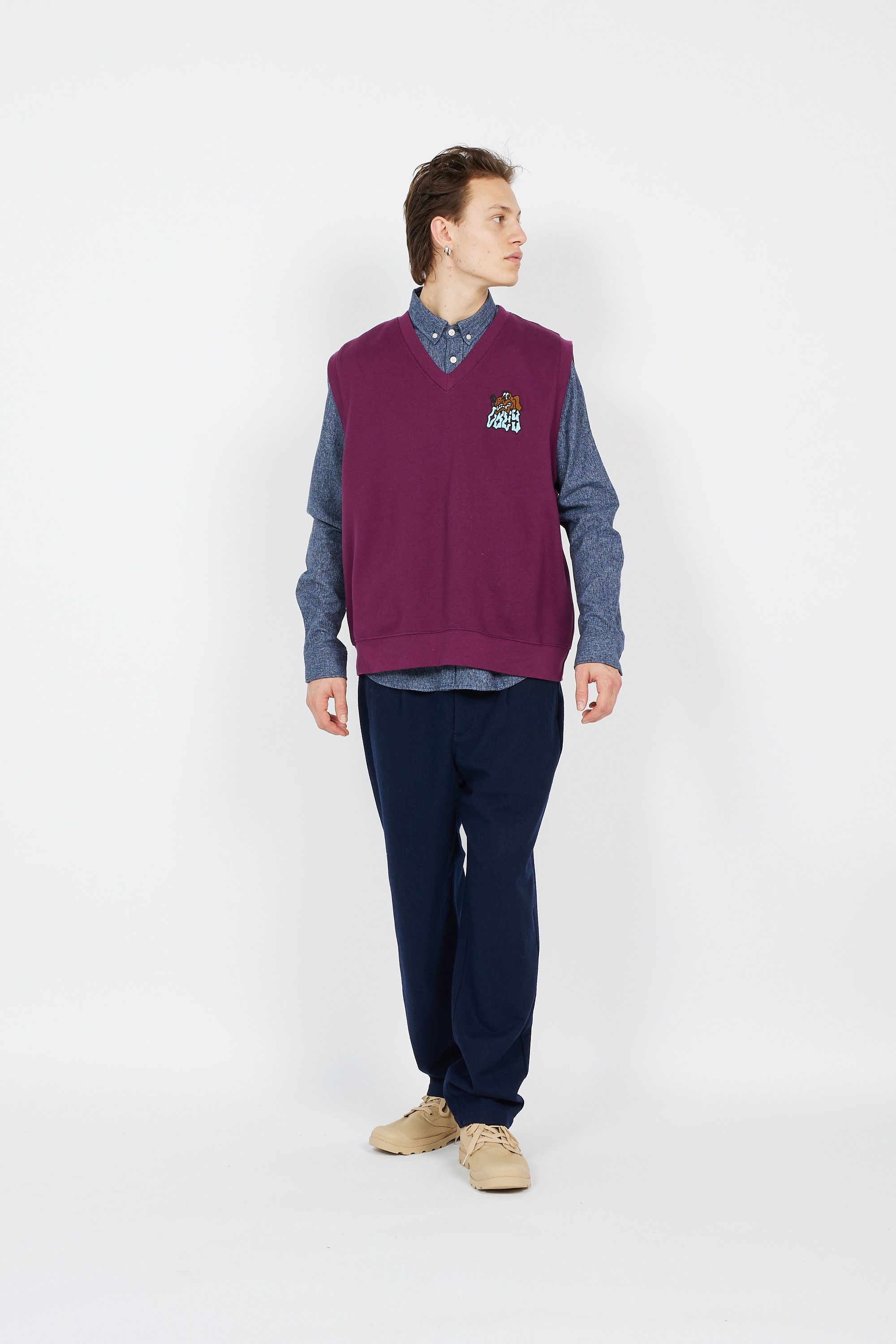 OBEY Gilet Marron