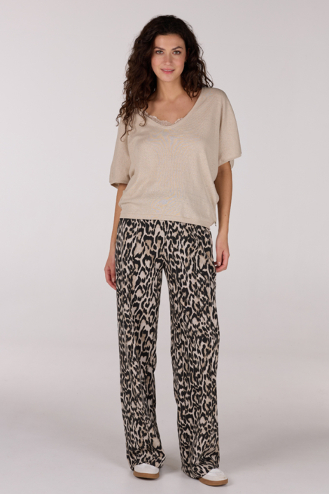 Juffrouw Jansen beige dames t-shirt