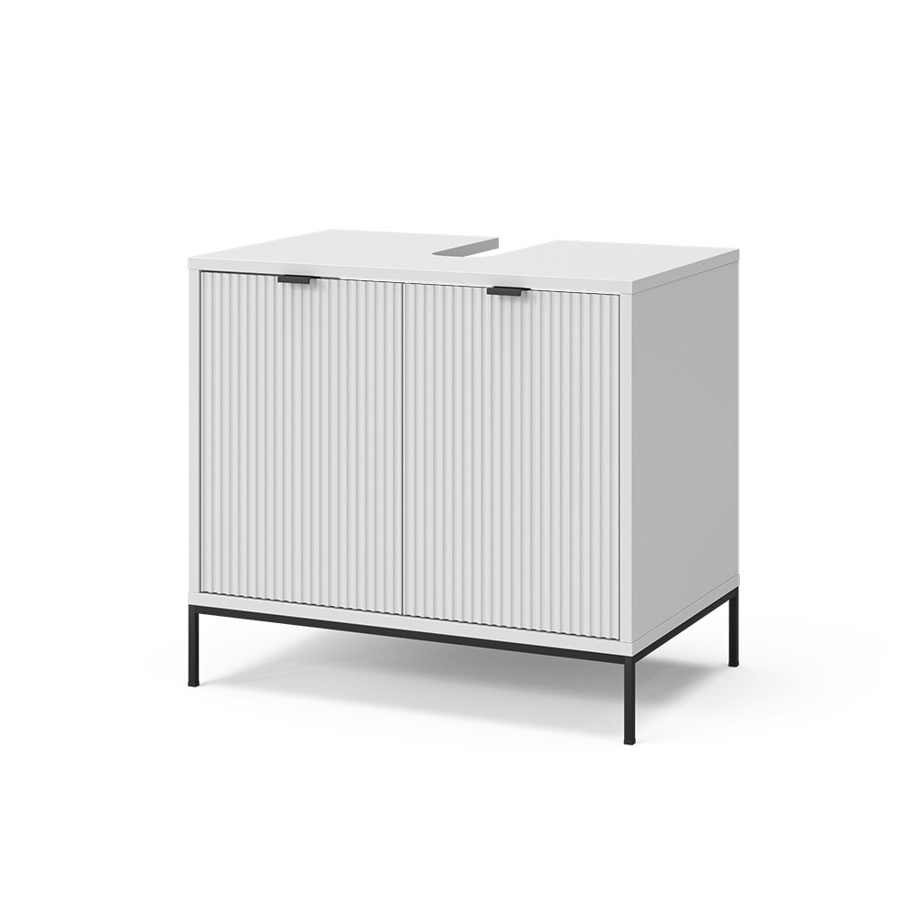 Vicco Waschbeckenunterschrank Eliza Weiß 70 x 63 cm mit 2 Türen