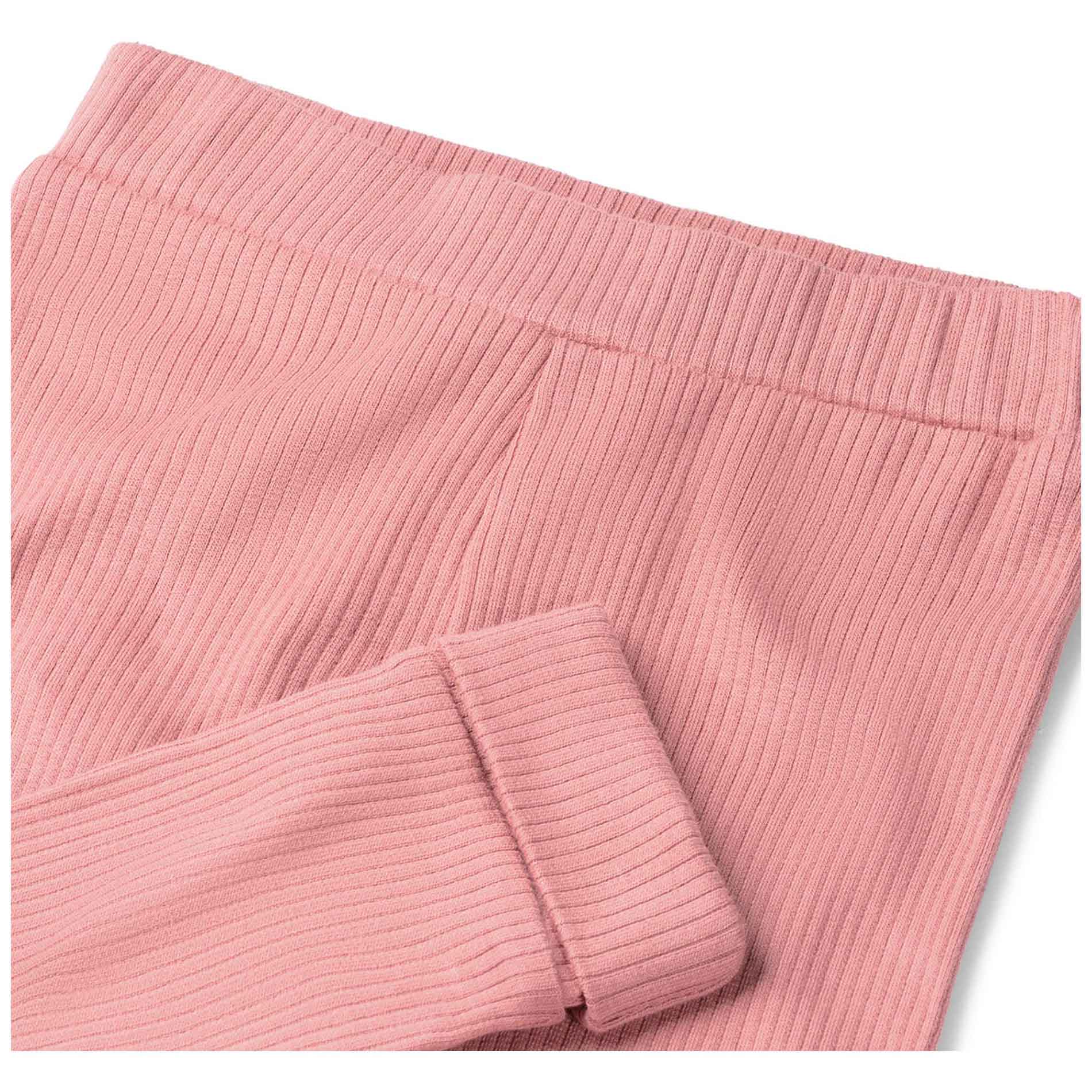 Prénatal newborn broek rib   roze