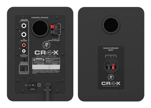 Mackie CR4-X, 2-vejs, 2.0 kanaler, Ledningsført, 50 W, 70 - 20000 Hz, Sort, Grøn
