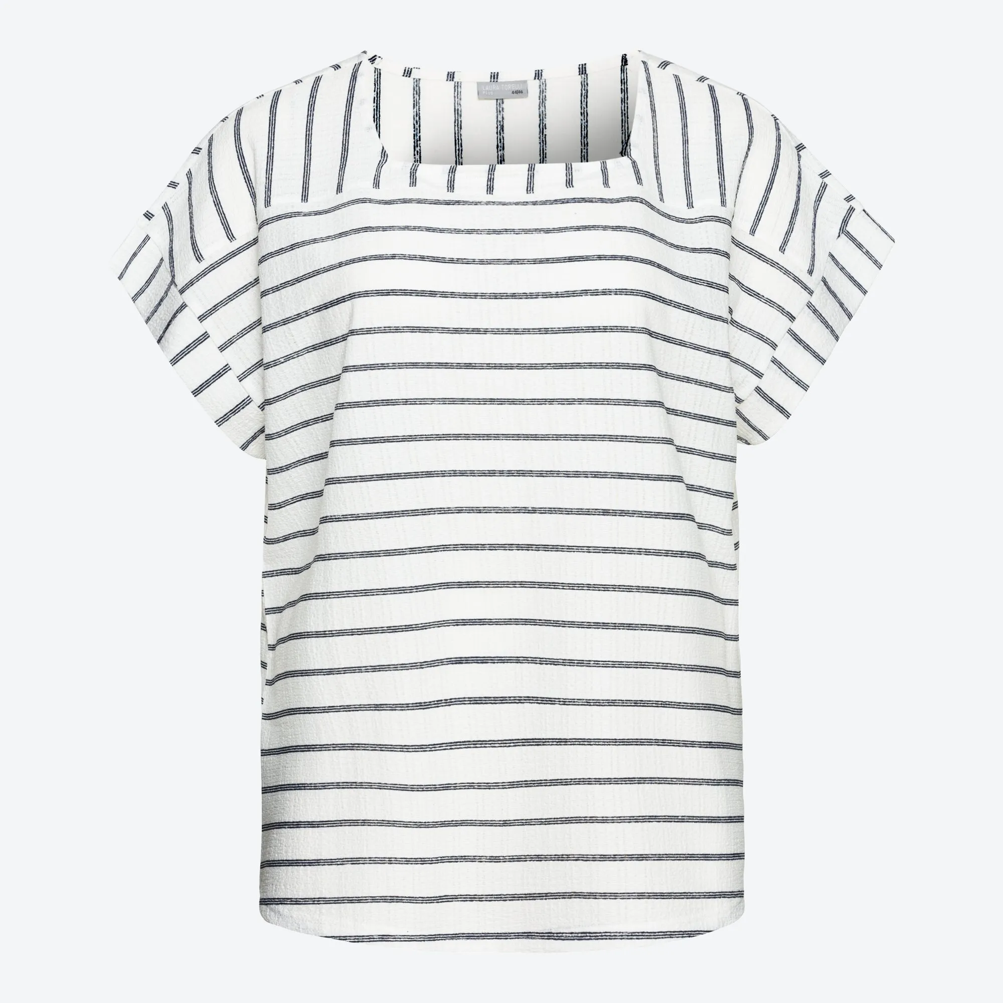 Damen-T-Shirt mit Streifendesign, große Größen