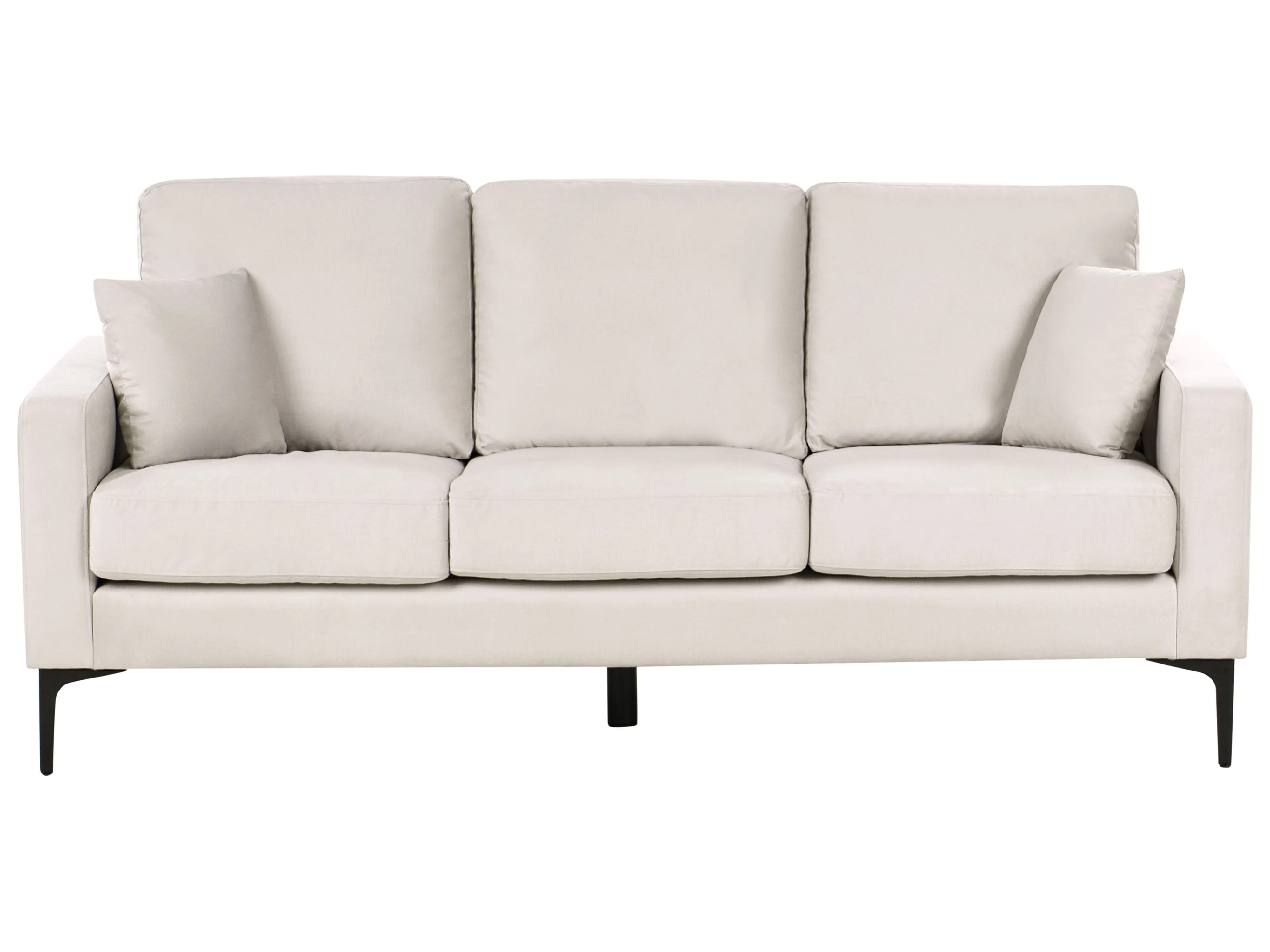 Bank 3-zits GAVLE Stof Lichtbeige