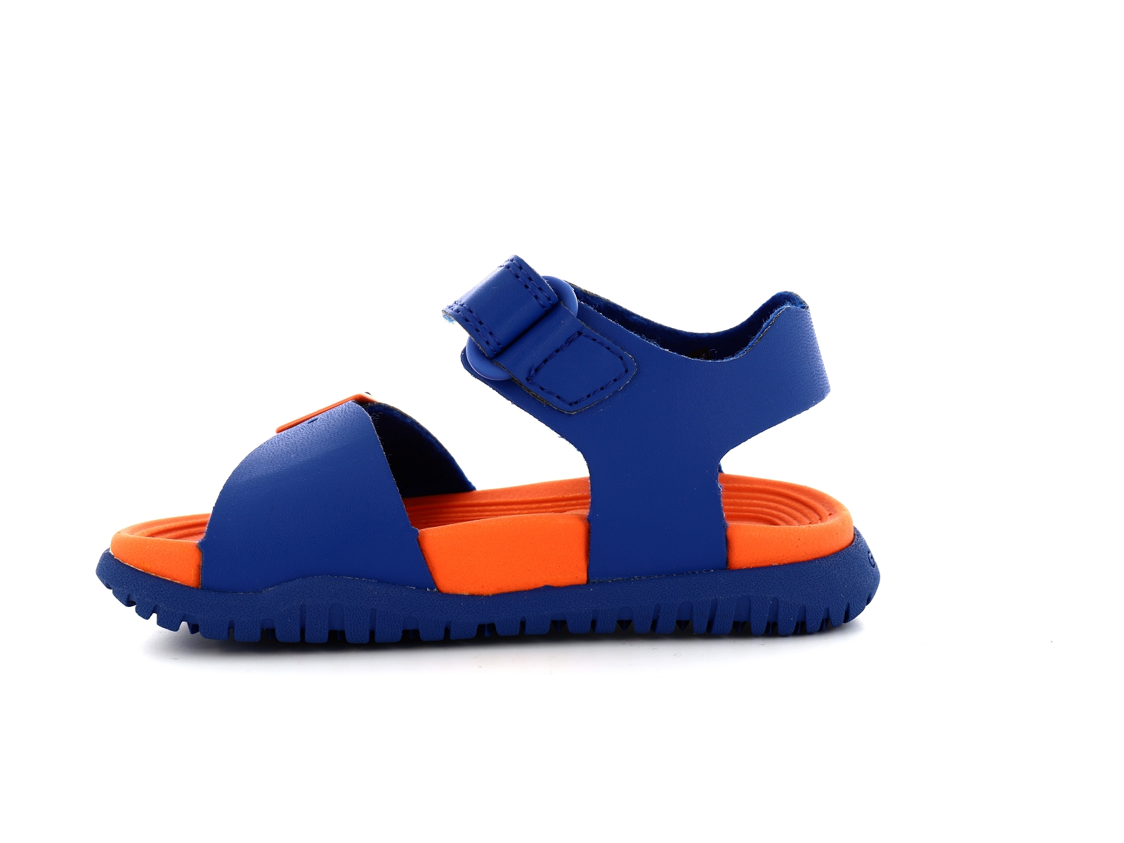 Geox-J FUSBETTO J35HMA Matières combinées Bleu-Orange