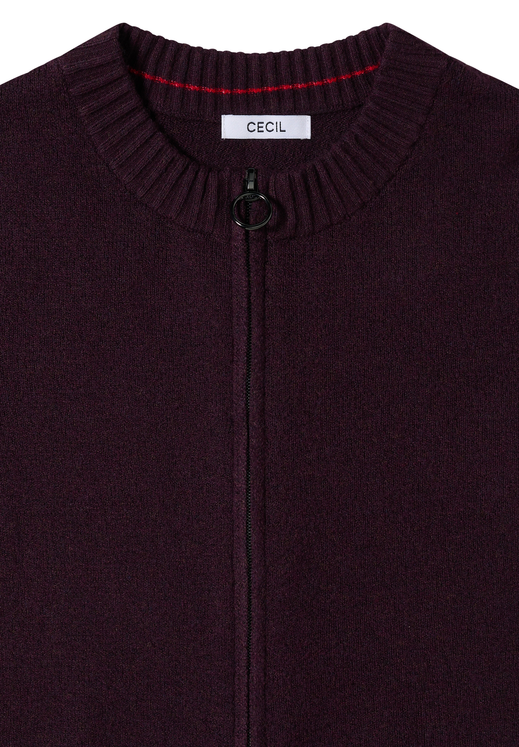 Cecil Cardigan , mit Rippbündchen