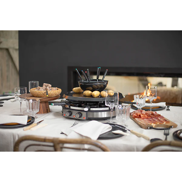Appareil à raclette grill et fondue 8 personnes 1900 W DOC265 Livoo
