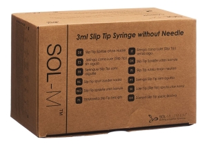 SOL-M Spritze 3 ml ohne Nadel Slip Tip, 100 Stück