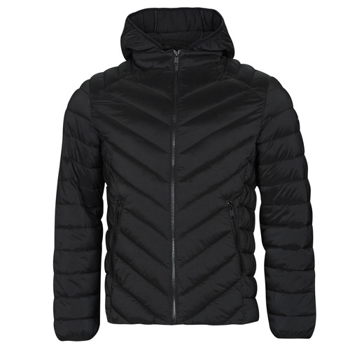 Guess - STRETCH HOODIE JACKET - Noir