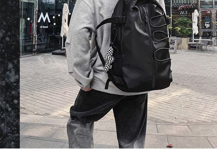 SUNMAN - Nylon rugzak met trekkoord