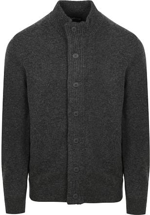 Barbour Zip Vest Lamswol Patch Antraciet MKN0731-CH51 kopen