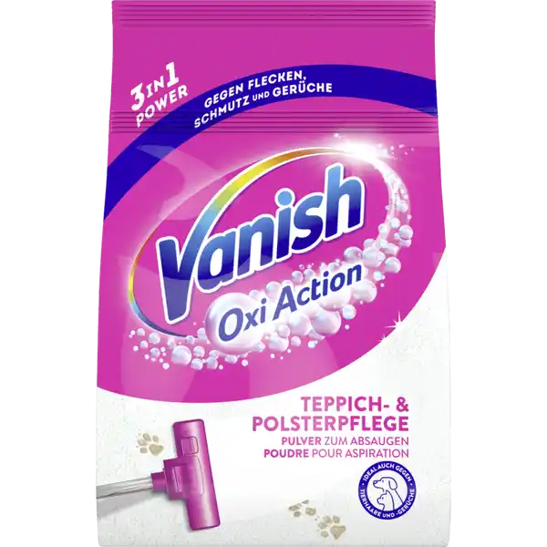 Oxi Action Teppichpflege Pulver zum Absaugen