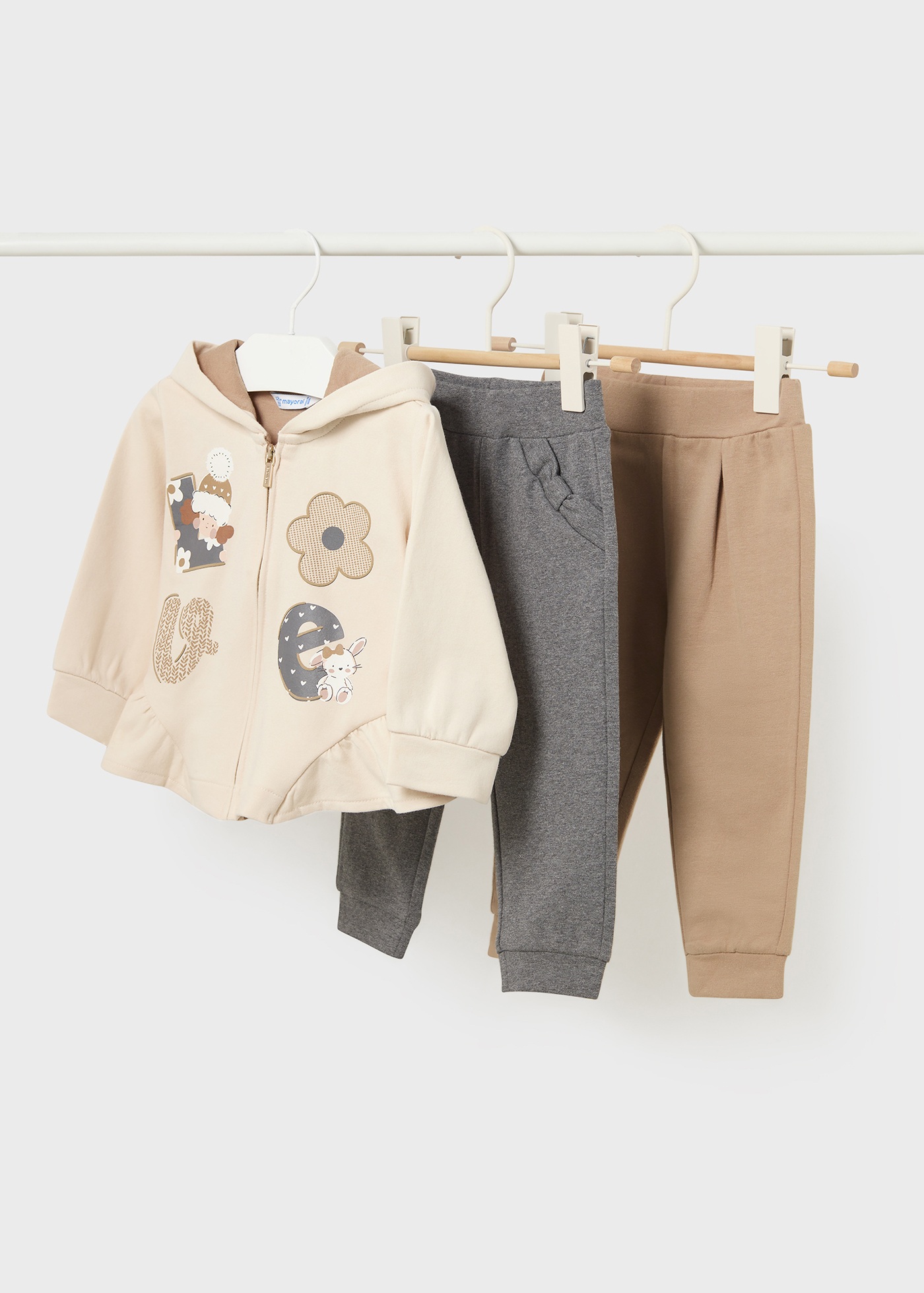 Conjunto de moletom infantil de 3 peças Better Cotton