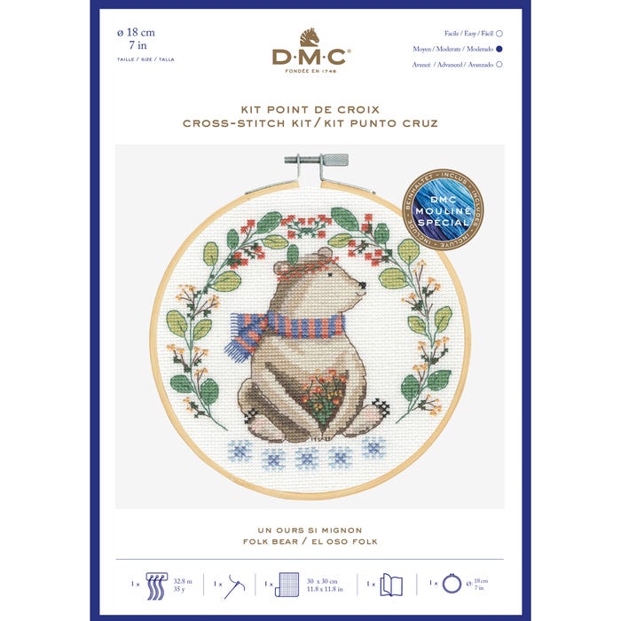 DMC-Borduurpakket schattige beer