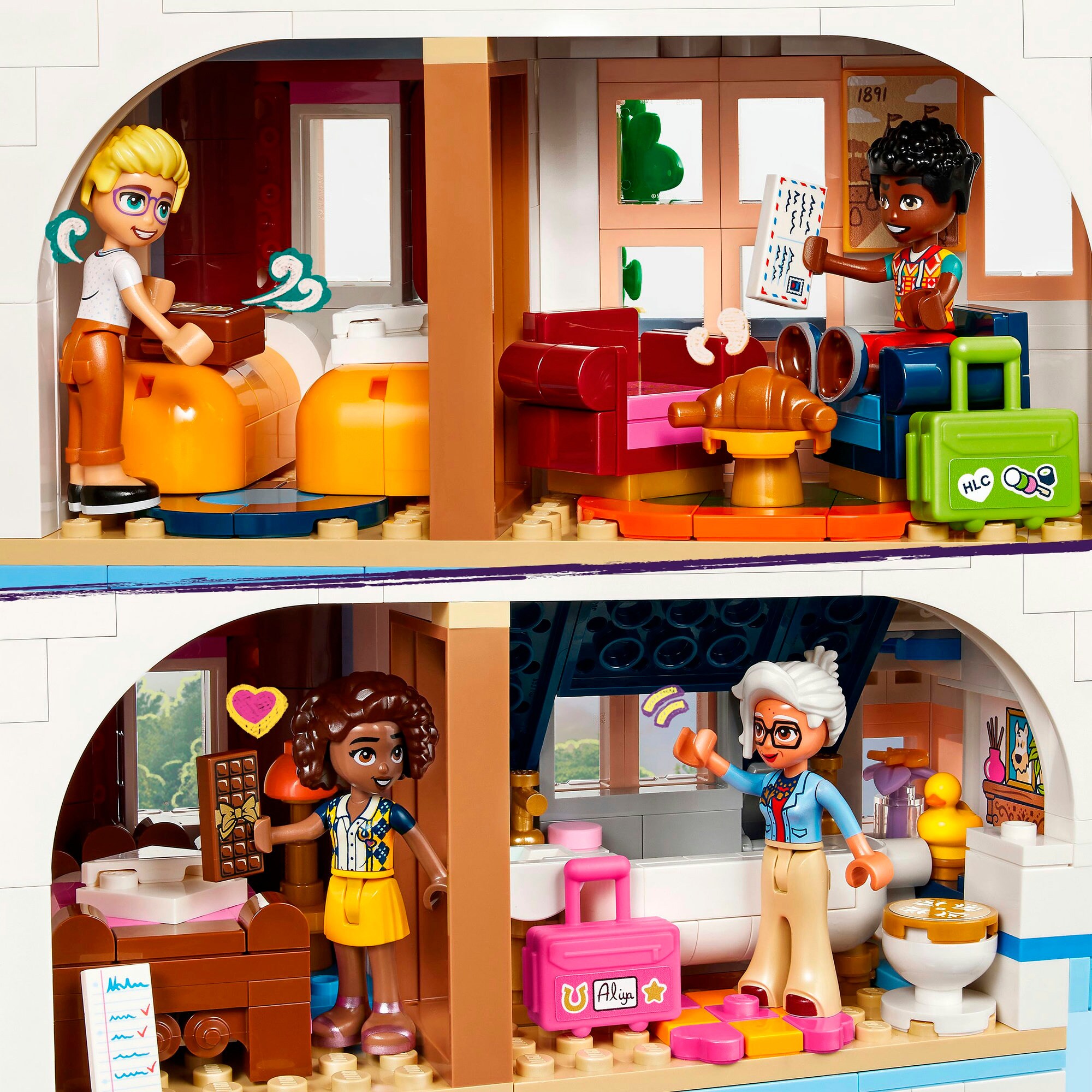 LEGO Konstruktionsspielzeug Friends Burg mit Ferienunterkunft