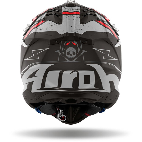 Airoh - Casque Aviator 3 Burnout Noir / Gris / Rouge / Mat
