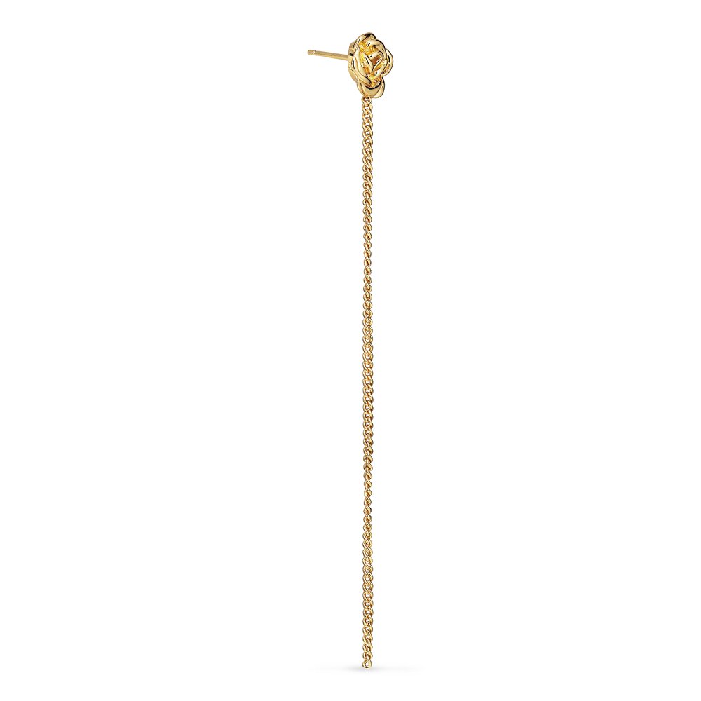 Jane Kønig  Rose Chain ørestik - forgyldt