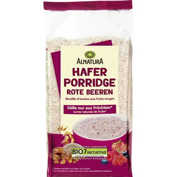 Bio Hafer Porridge Rote Beeren