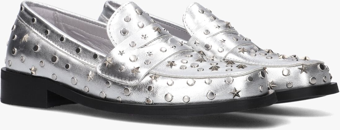 FABIENNE CHAPOT zilveren fabienne chapot loafers pim studs