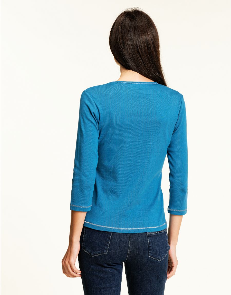 T-shirt bleu coton BIO