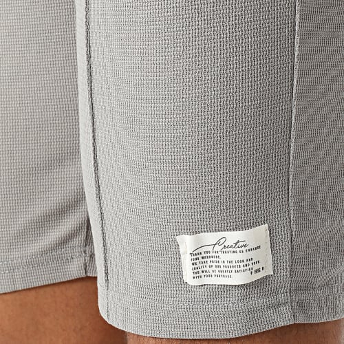 Ensemble Chemise Manches Courtes Et Short Jogging Gris