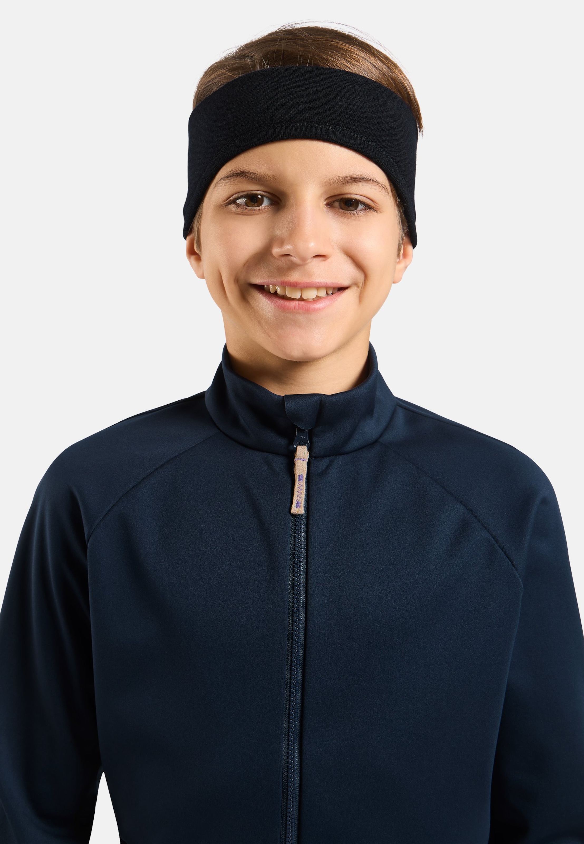 Adventurer Merino Warm Stirnband für Kinder in black