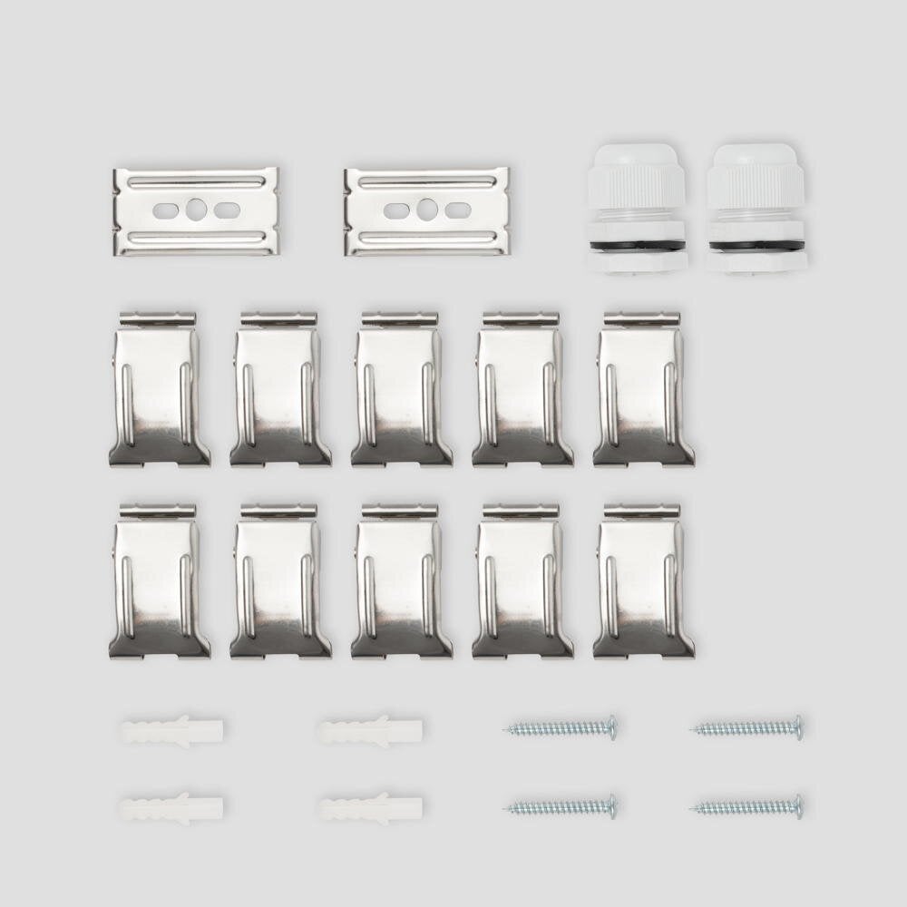 LED vochtbestendige lichtbalk Mason in transparant en grijs 18W 1800lm G13 IP65 1-lichts