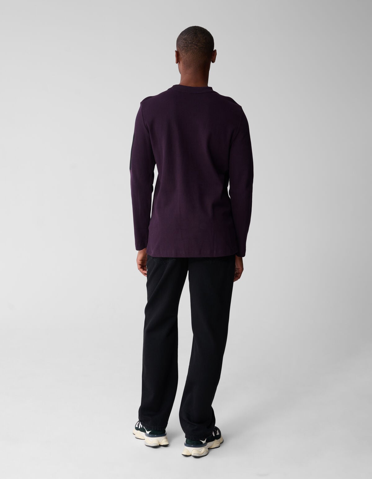 Relaxed Fit Jeans Washed Zwart