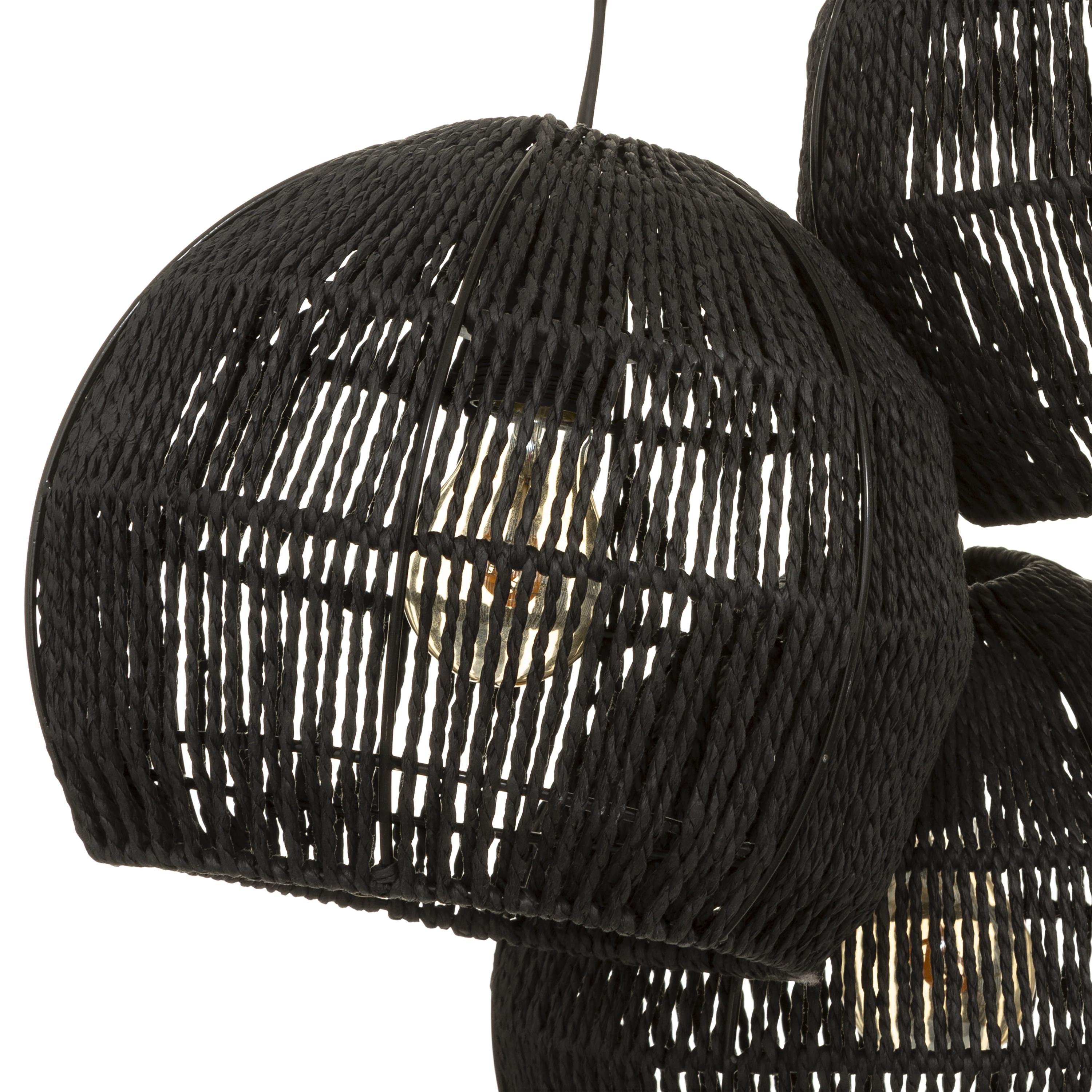 SUSPENSION X3 CORDE TROPIQUES AUSTRALES NOIR D.24.5CM
