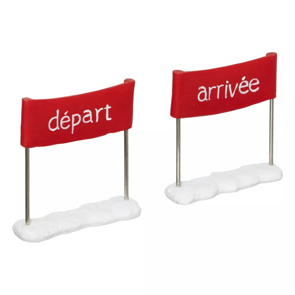 Lot de 3 accessoires (H10 cm) Sport d'hiver pour village