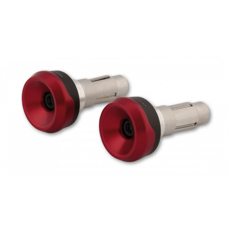 Highsider - Embouts de guidon Akron-XS Rouge / Noir