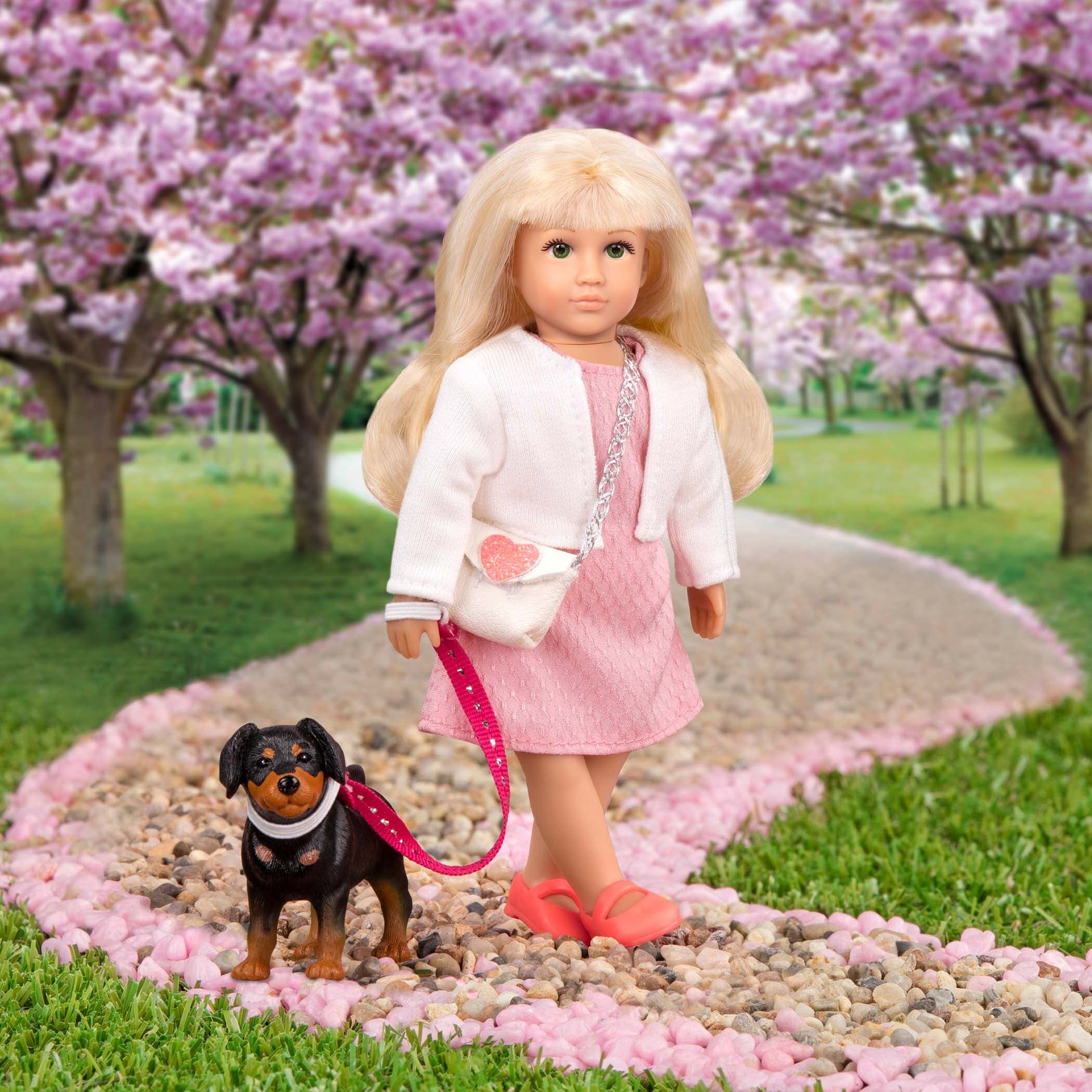 LORI Puppe Nadine & Hund Nix