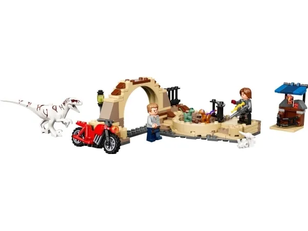 LEGO Jurassic World 76945 Atrociraptor-dinosaur: motorcykeljagt