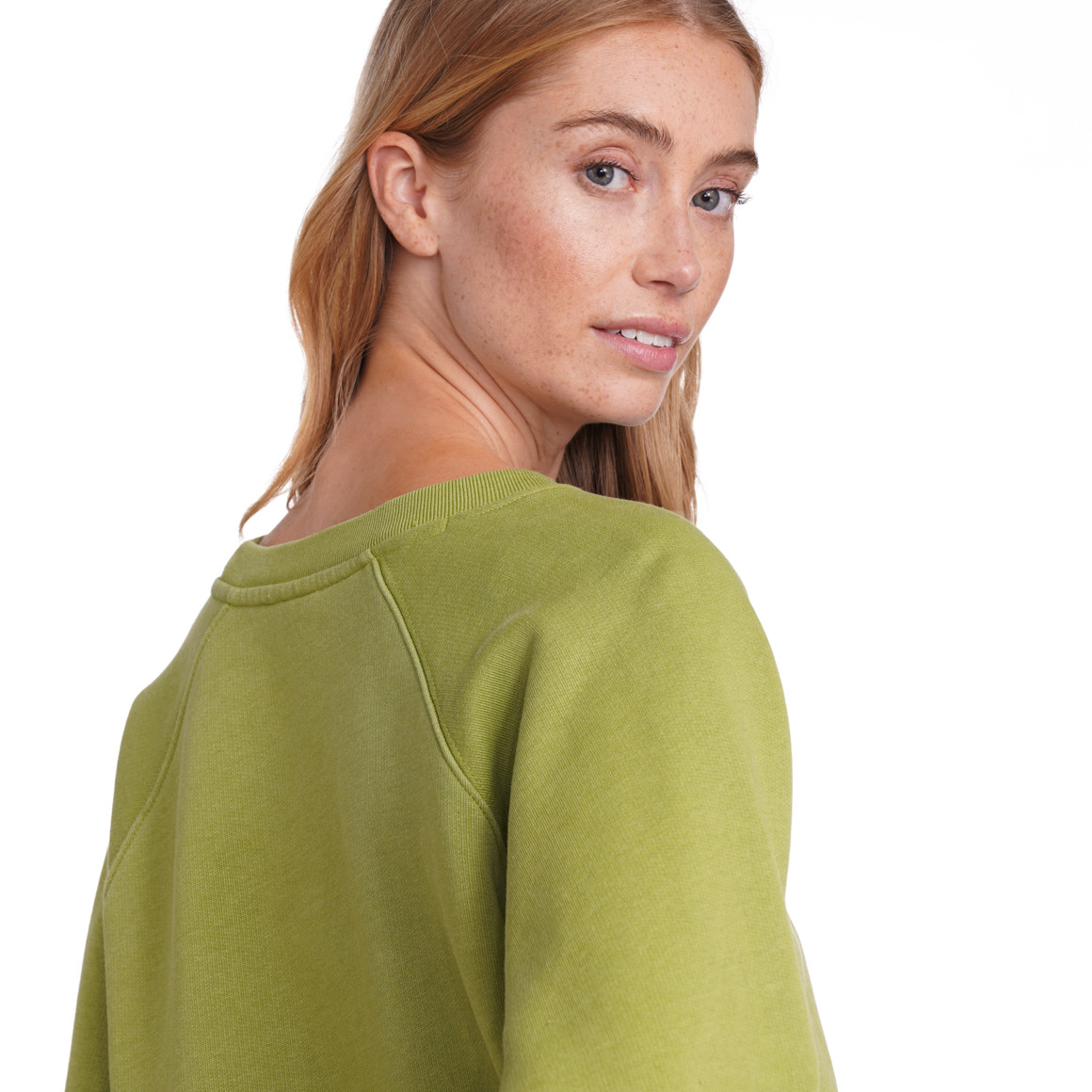 Jonas Nielsen Damen Sweatshirt mit Bio-Baumwolle hellgrün