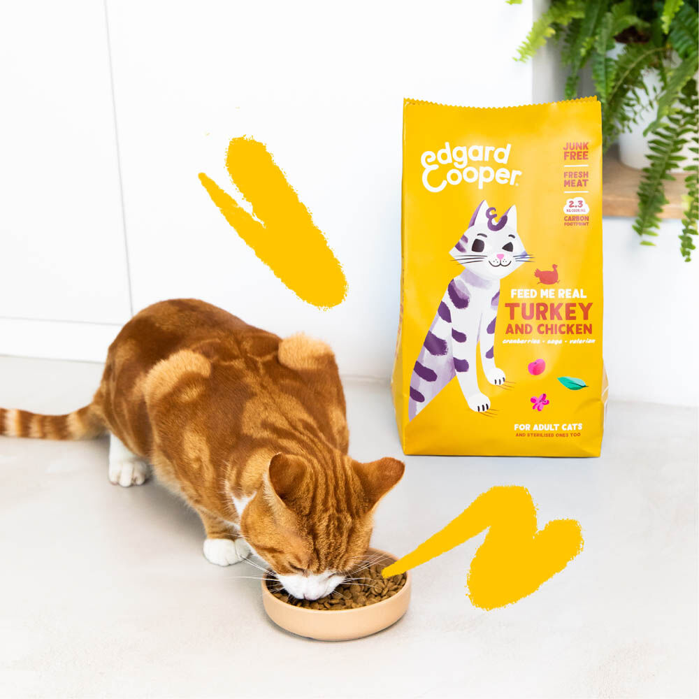 Edgard & Cooper Brokjes - Kattenvoer - 325 Gram - kip, kalkoen