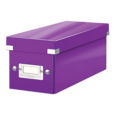 Leitz Click & Store - Boîte de rangement pour CD - violet métallisé