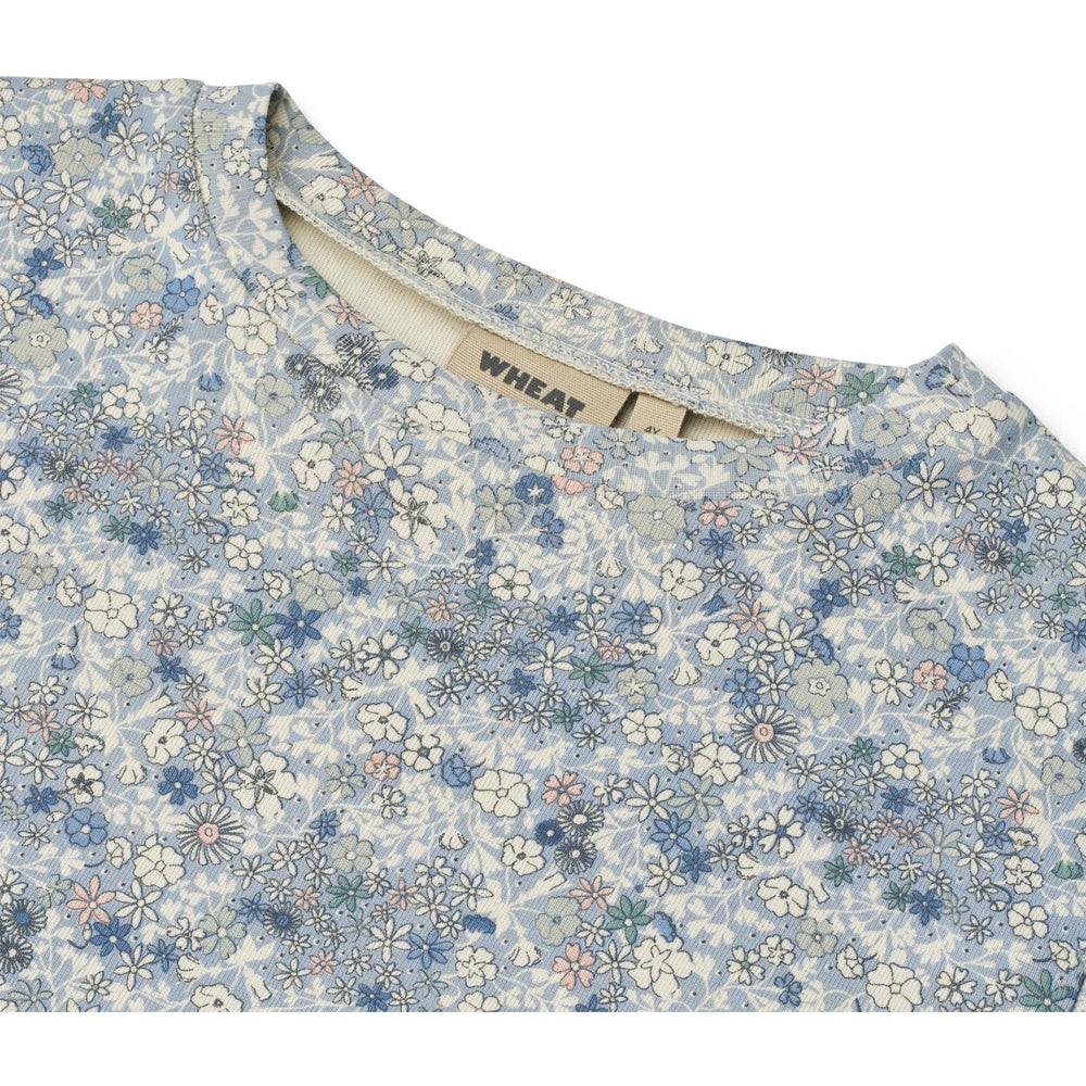 Køb Wheat Blue Summer Flowers T-shirt S/S Ella