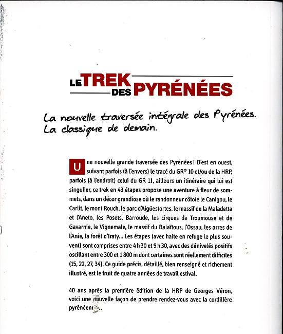 RANDO EDITIONS - LE TREK DES PYRENEES
