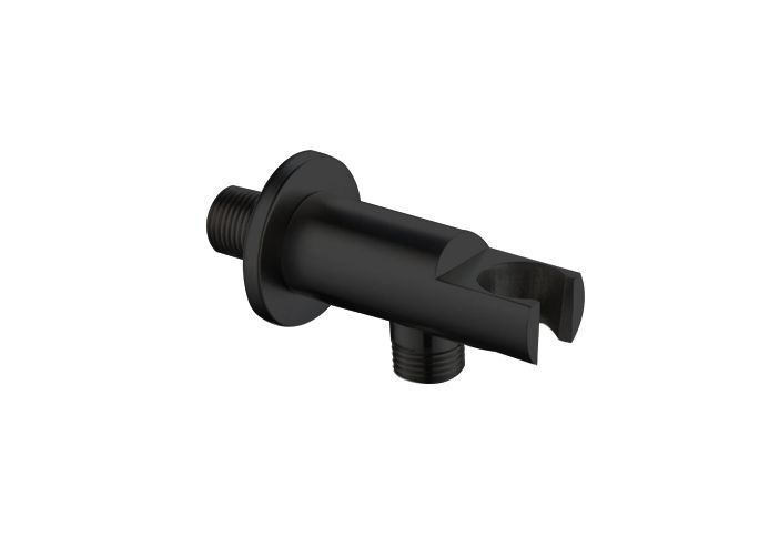 Saniclear Nero inbouwregendouche 30cm rond met wandarm en 3 standen handdouche zwart mat