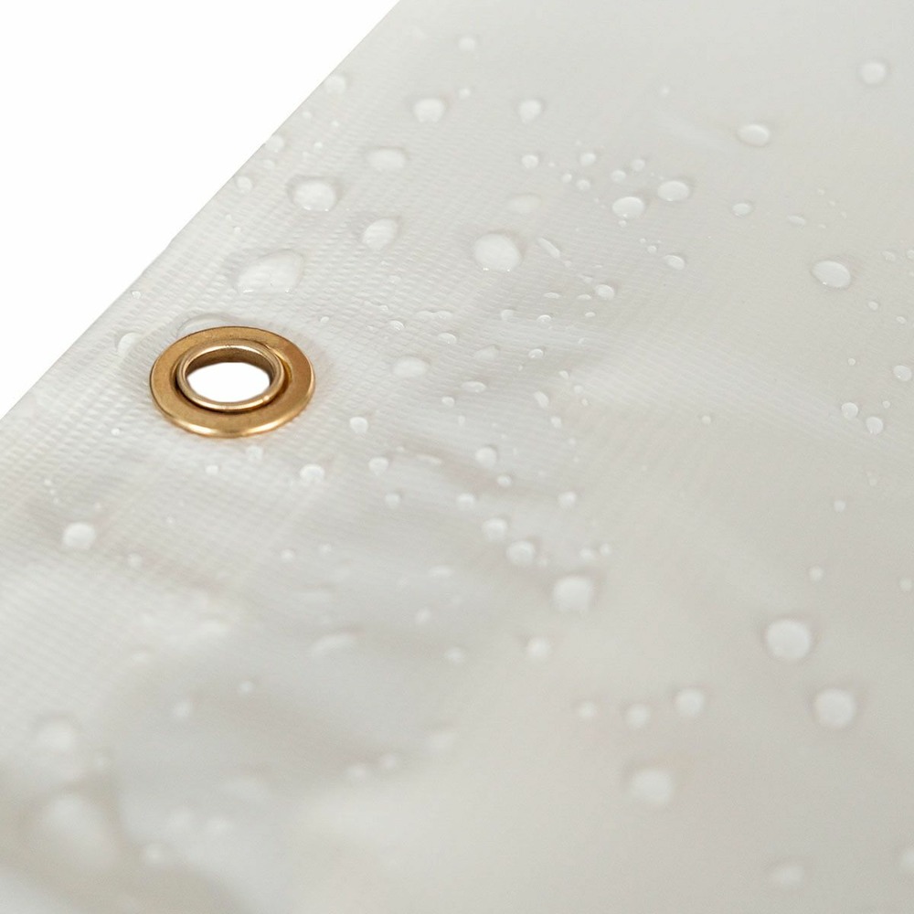Bâche agricole 2x3 m blanc crème - qualité 5 ans tecplast 506ag - bâche pvc