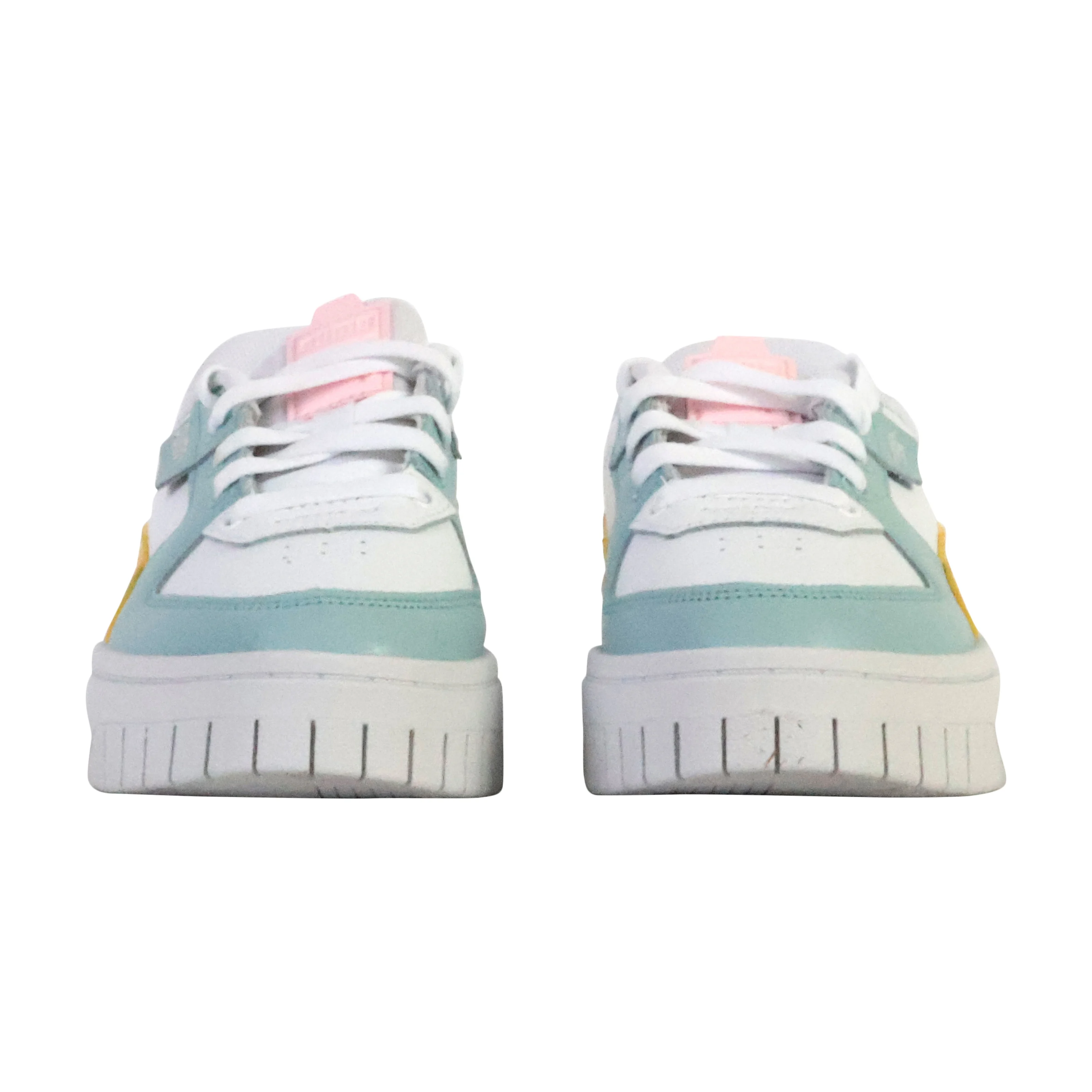 Basket cuir juniorcali dream pastel | Blanc