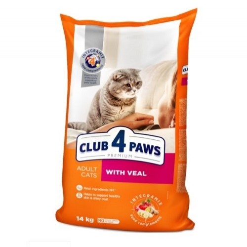 Ração seca para gatos Club 4 Paws - Sabor Carne