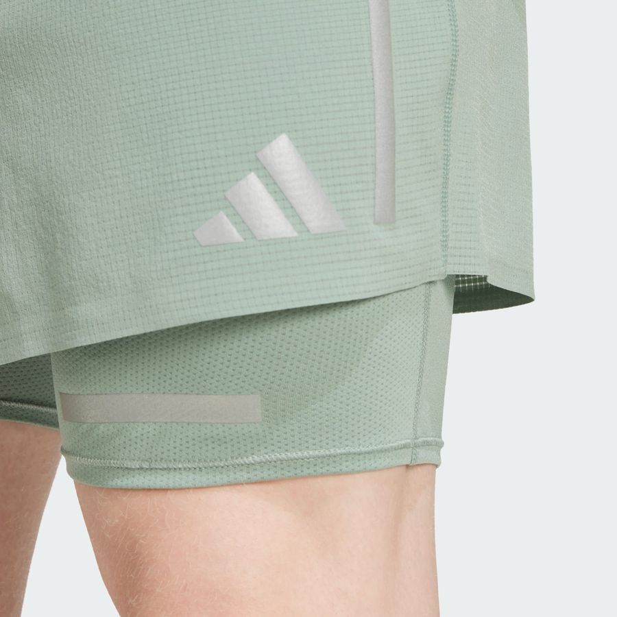 Adidas Short de running réfléchissant 2 en 1 Ultimate