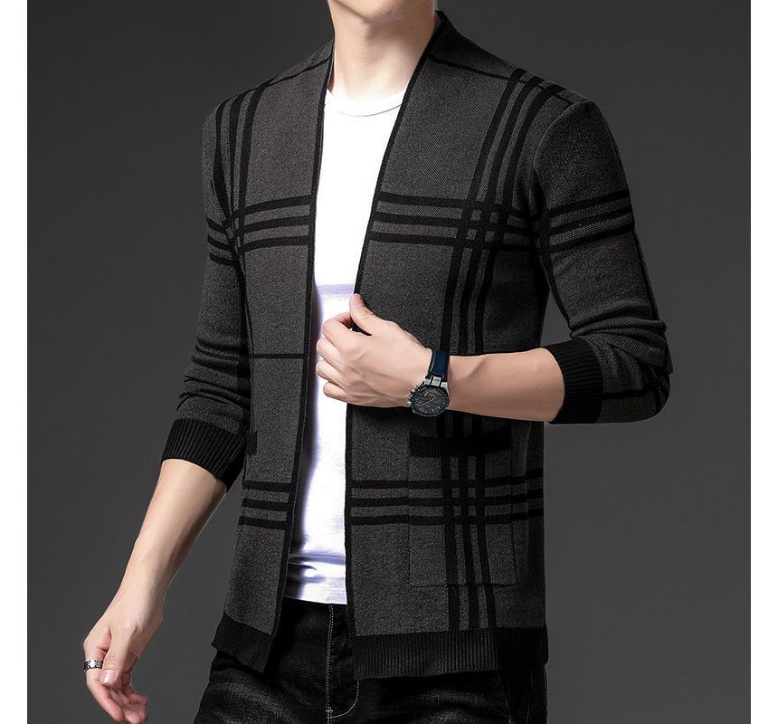 Fireon - Geruite open voorkant cardigan