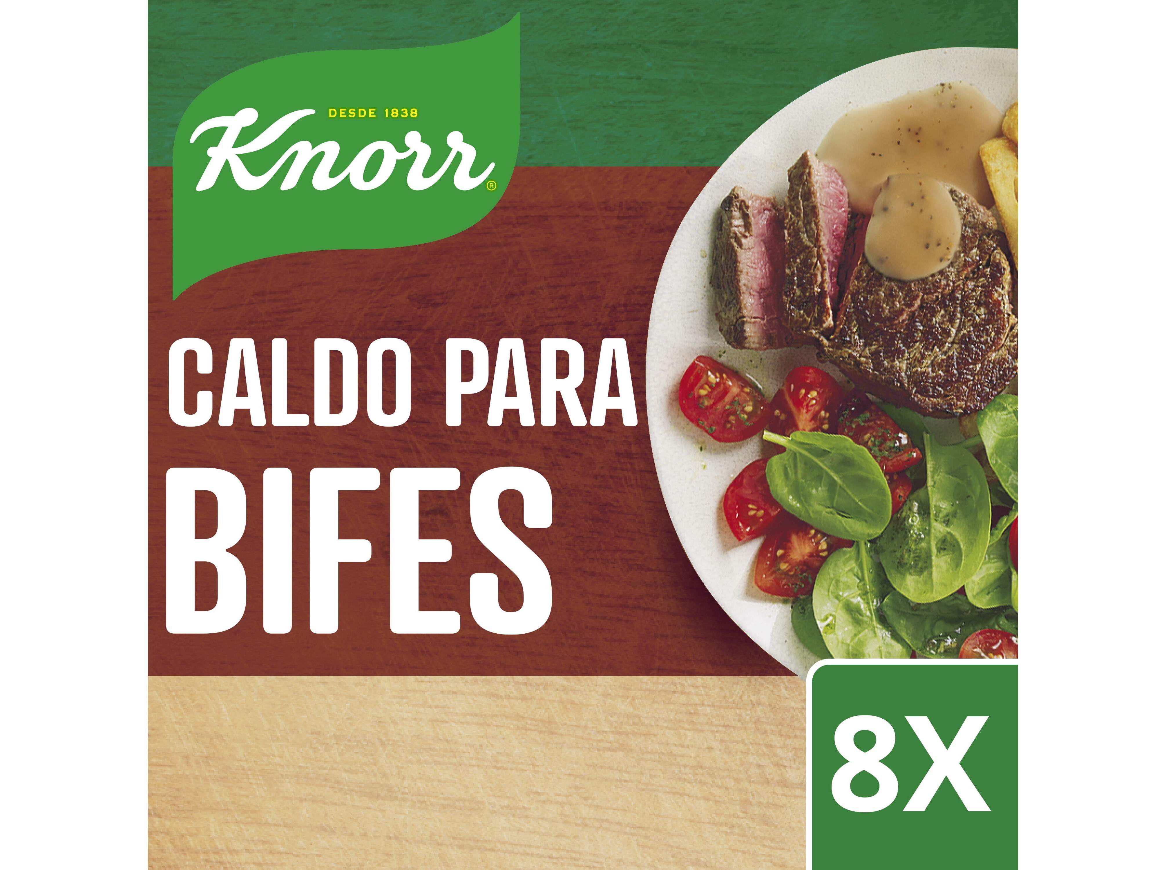 CALDO KNORR PARA BIFES 8 CUBOS 80G