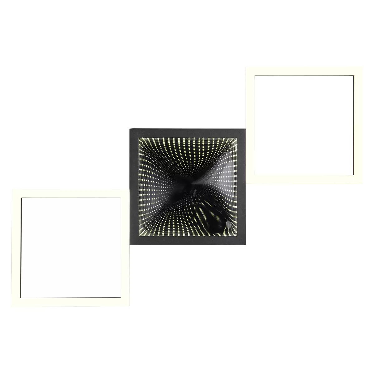 LED-Deckenleuchte Gelo Schwarz