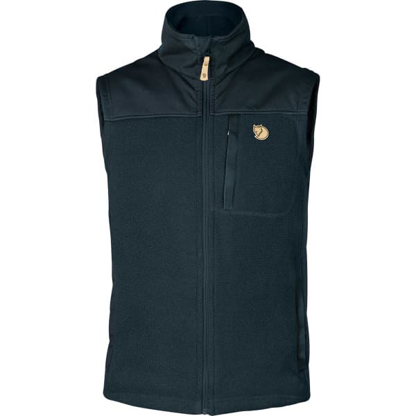 Veste polaire randonnée FJALLRAVEN BUCK FLEECE VEST M DARK NAVY