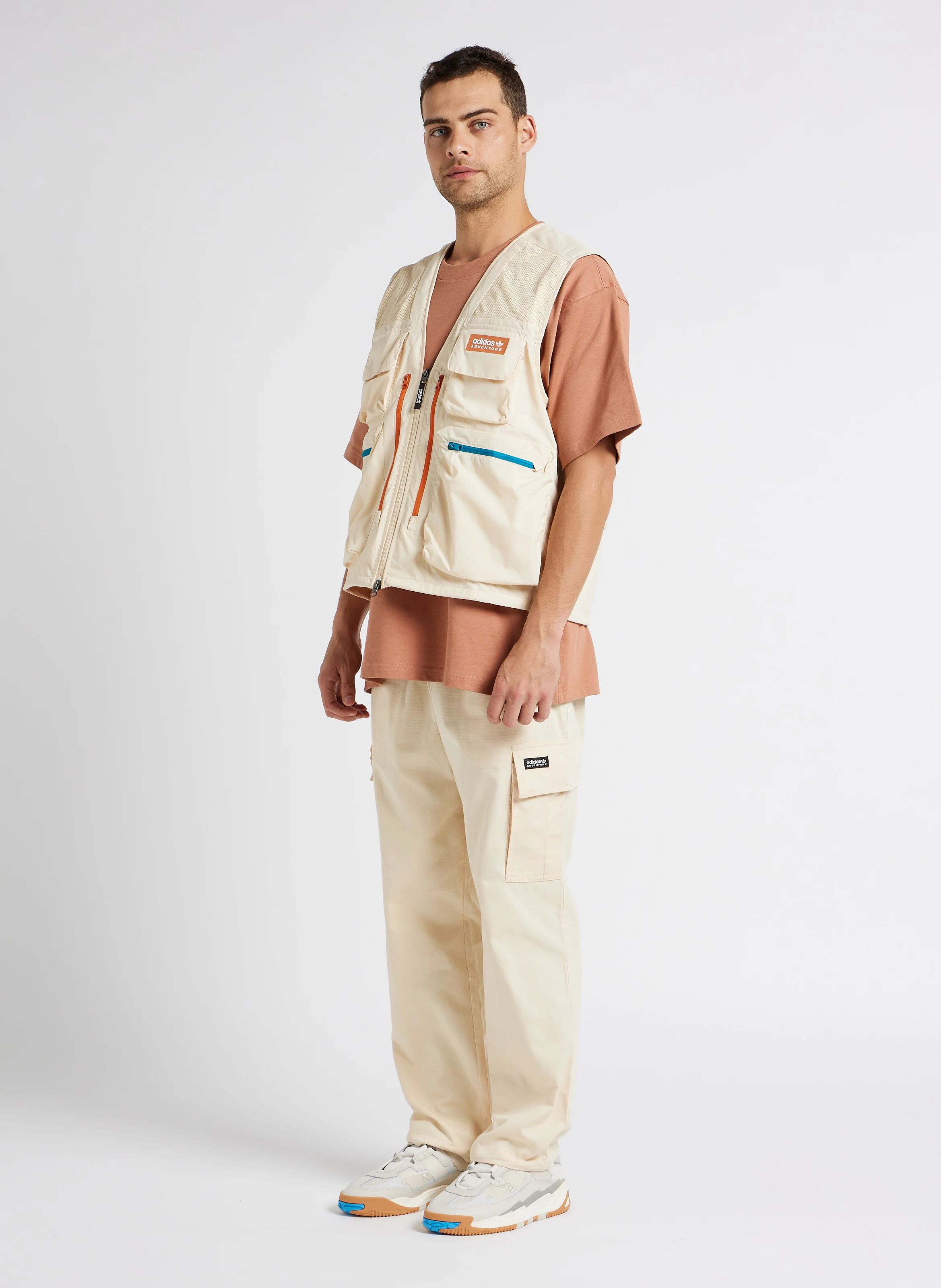 Pantalon cargo ample | Beige