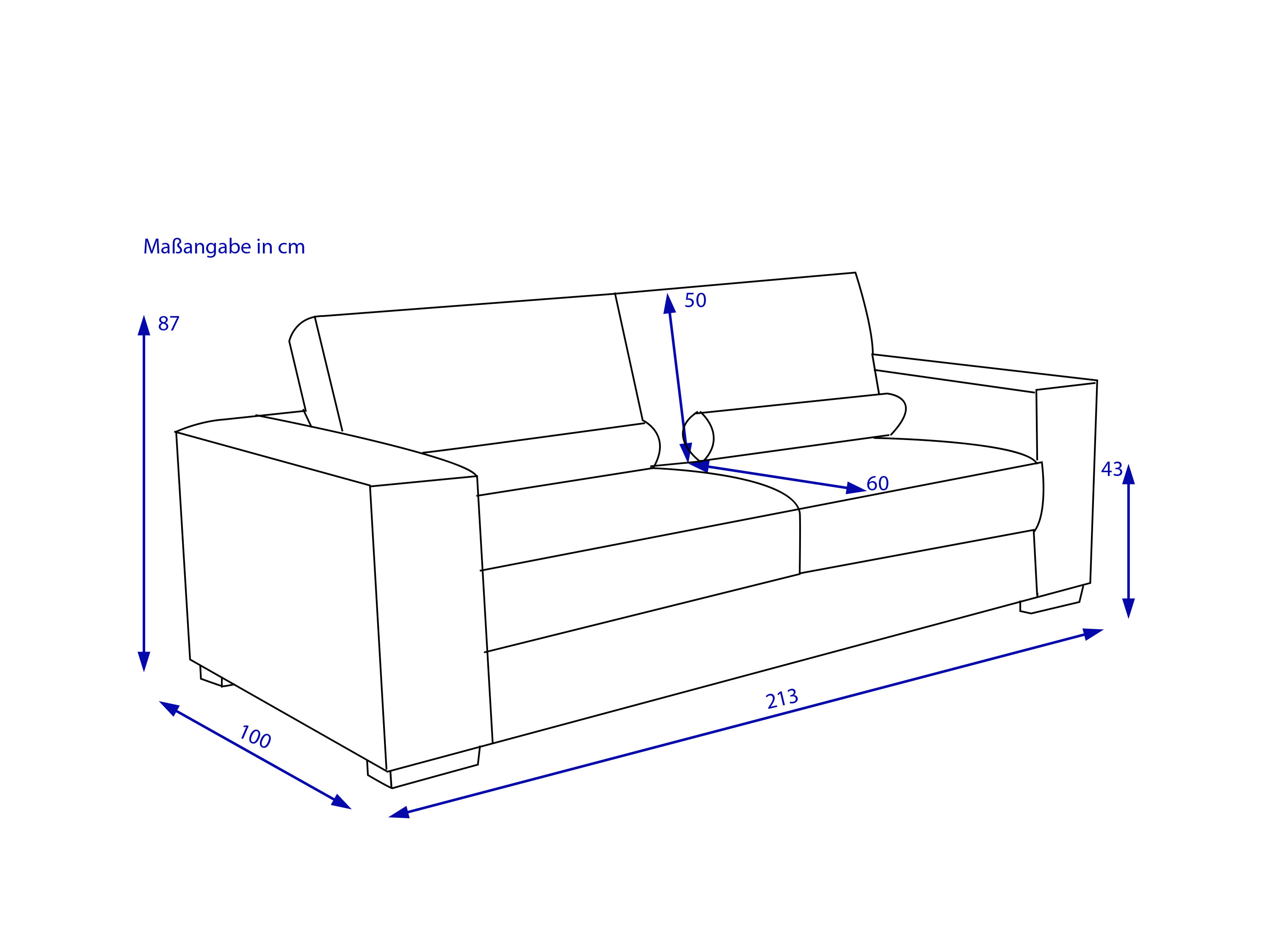 Sofa 3 Sitzer HARPER HEALY