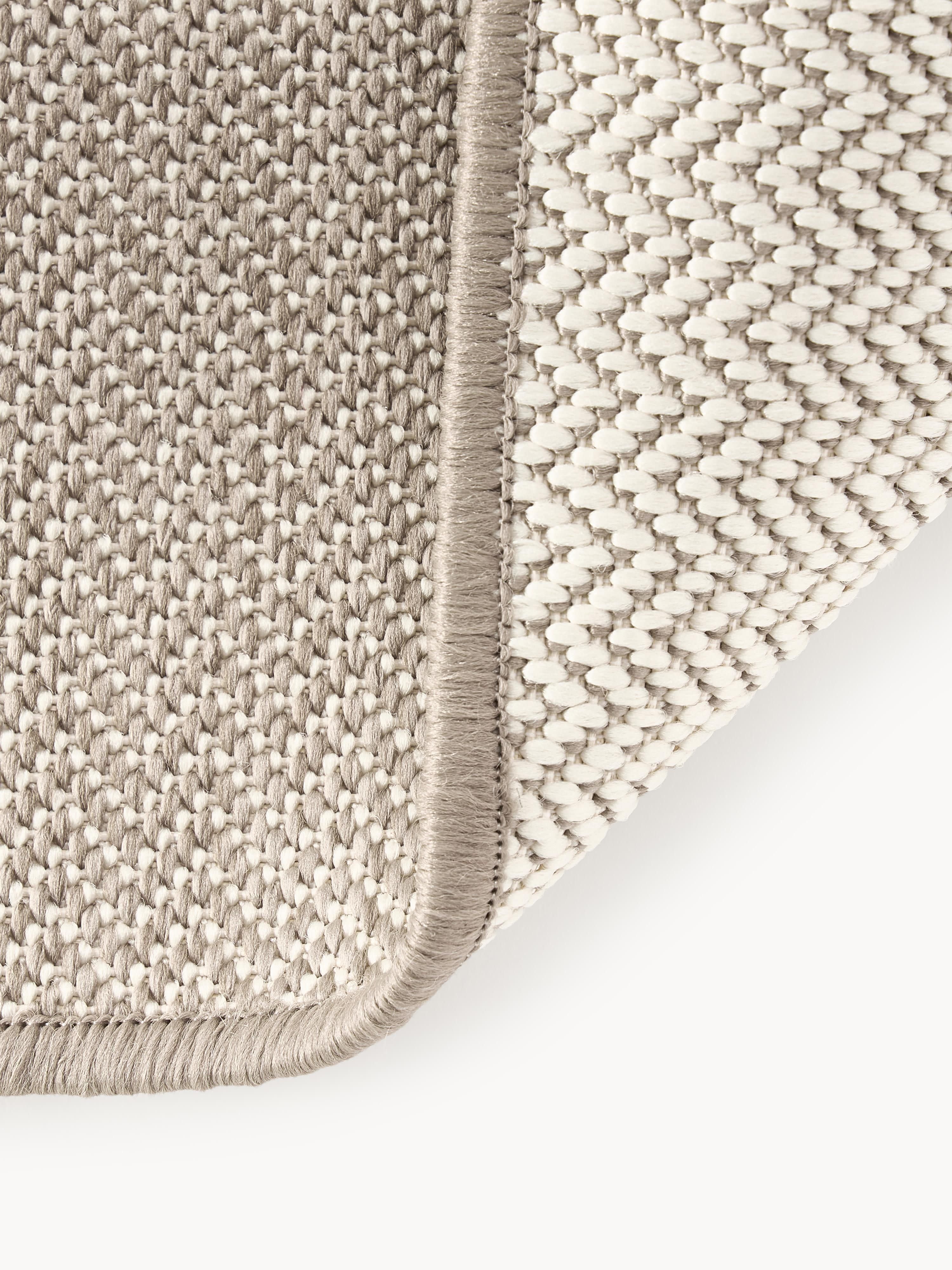 Outdoor dubbelzijdige indoor & outdoor loper Cort met zigzag patroon