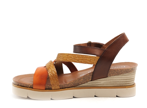 Dorking nu pieds talons femme agnes d9055 orange
